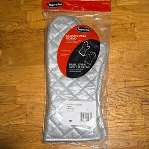 Silver Oven Mitt
